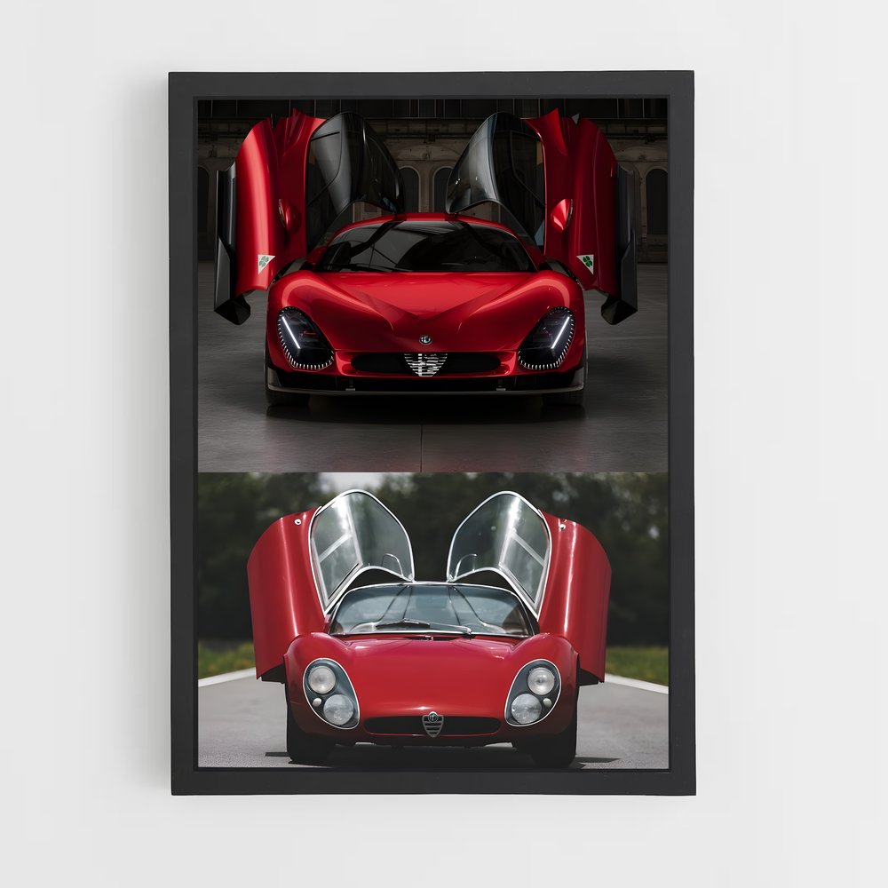 Poster stradale Rouge – affiche Alfa Romeo (vue 2)